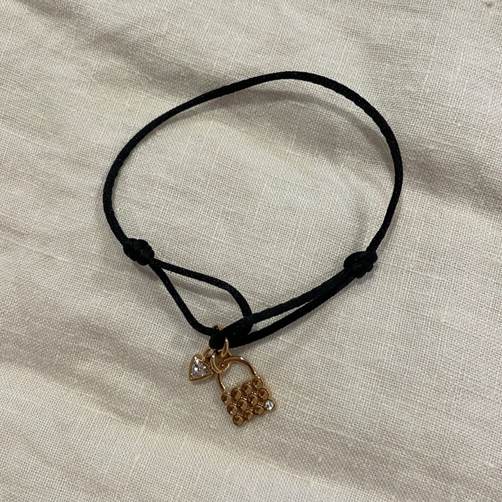 VRAI x BOTTLETOP black cord bracelet